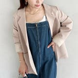 高身長さんも嬉しい♪LONGサイズ展開有 フロントジップデニムロングジャンバース… | Outfitter lab | 詳細画像8 