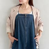 高身長さんも嬉しい♪LONGサイズ展開有 フロントジップデニムロングジャンバース… | Outfitter lab | 詳細画像9 