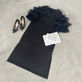 袖ボリュームフリルシアーレイヤード V ネックロングワンピース | Outfitter lab | 詳細画像12 