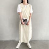 袖ボリュームフリルシアーレイヤード V ネックロングワンピース | Outfitter lab | 詳細画像18 