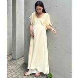 アイボリー | Vネックシャーリングロングワンピース Vネックデザインマタニティワンピース Vネ… | Outfitter lab