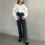 【マタニティ】のびのびセンターラインフレアマタニティパンツ | Outfitter lab | 詳細画像23