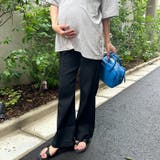 【マタニティ】のびのびセンターラインフレアマタニティパンツ | Outfitter lab | 詳細画像6