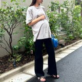 【マタニティ】のびのびセンターラインフレアマタニティパンツ | Outfitter lab | 詳細画像9