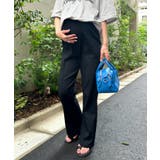 ブラック | 【マタニティ】のびのびセンターラインフレアマタニティパンツ | Outfitter lab