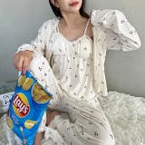 【3点SET】アソートルームウェア パジャマ カップ付きキャミ | Outfitter lab | 詳細画像11 