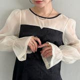 ジャガードシアースリーブロングドレス ロングワンピース パーティードレス | Outfitter lab | 詳細画像10