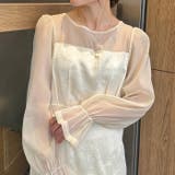ジャガードシアースリーブロングドレス ロングワンピース パーティードレス | Outfitter lab | 詳細画像14