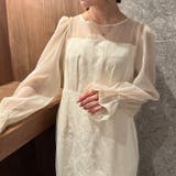 ジャガードシアースリーブロングドレス ロングワンピース パーティードレス | Outfitter lab | 詳細画像16