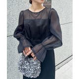 ブラック | ジャガードシアースリーブロングドレス ロングワンピース パーティードレス | Outfitter lab
