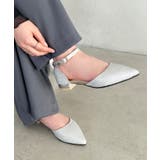シルバー | グリッターストラップパンプス パーティーシューズ | Outfitter lab