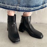 スクエアトゥ切り替えショートブーツ | Outfitter lab | 詳細画像6