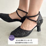 グリッタークロスストラップパーティーヒール | Outfitter lab | 詳細画像2 