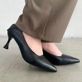 しぼ感PUシンプルヒール パンプス | Outfitter lab | 詳細画像6