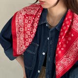 アソート 大判バンダナ スカーフ ワンポイントアクセント | Outfitter lab | 詳細画像8 