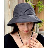 ブラック | 日焼け防止/ナイロンハット ドロストバケットハット | Outfitter lab
