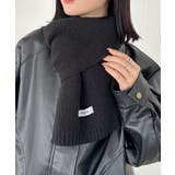 ブラック | ショートニットマフラー | Outfitter lab