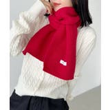 レッド | ショートニットマフラー | Outfitter lab