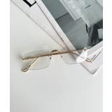 紫外線に当たるとレンズカラーが変わる ノンフレームサングラス 伊達メガネ | Outfitter lab | 詳細画像6 