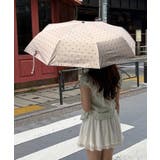 ベージュ | 7色展開【晴雨兼用】ドット折り畳み傘 | Outfitter lab