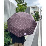 ブラウン | 7色展開【晴雨兼用】ドット折り畳み傘 | Outfitter lab