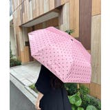 ピンク | 7色展開【晴雨兼用】ドット折り畳み傘 | Outfitter lab
