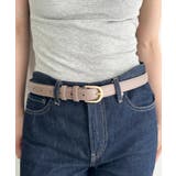 グレイッシュベージュ | 【長さ調整可】6色展開ベーシックPUベルト | Outfitter lab