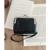 ブラック | 分離式がま口財布 じゃばらカード入れ | Outfitter lab