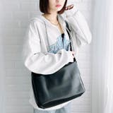 アジャスター付きフェイクレザースクエアショルダーバッグ | Outfitter lab | 詳細画像7 