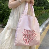 チューリップ刺繍サテントートバッグ | Outfitter lab | 詳細画像13