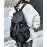 ブラック | 【大容量】ナイロンドロストリュック | Outfitter lab