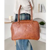 ブラウン | ヴィンテージライクスクエアボストンバッグ | Outfitter lab