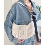 アイボリー | レースアップリボンワンハンドルホーボーバッグ | Outfitter lab