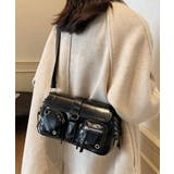 ブラック | サイドレースアップワンショルダーホーボーバッグ | Outfitter lab