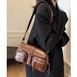 ブラウン | サイドレースアップワンショルダーホーボーバッグ | Outfitter lab
