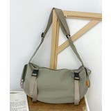 カーキ | ダブルポケットナイロンメッセンジャーバッグ | Outfitter lab