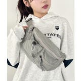 グレー | ダブルポケットナイロンボディバッグ | Outfitter lab