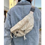 アイボリー | ダブルポケットナイロンボディバッグ | Outfitter lab