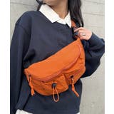 オレンジ | ダブルポケットナイロンボディバッグ | Outfitter lab