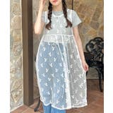 ホワイト | バックリボンシアーワンピース | Outfitter lab