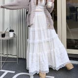フラワーレースティアードロングスカート | Outfitter lab | 詳細画像10