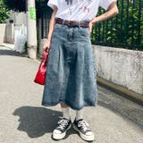 ビッグプリーツミドル丈デニムスカート | Outfitter lab | 詳細画像5