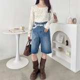 レースフラワーヘンリーネックトップス | Outfitter lab | 詳細画像14 