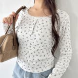 レースフラワーヘンリーネックトップス | Outfitter lab | 詳細画像8 