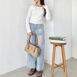 レースフラワーヘンリーネックトップス | Outfitter lab | 詳細画像9 