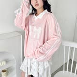 サイドラインリボンベロアラガートップス | Outfitter lab | 詳細画像11 