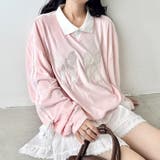 サイドラインリボンベロアラガートップス | Outfitter lab | 詳細画像13 