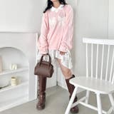 サイドラインリボンベロアラガートップス | Outfitter lab | 詳細画像14 