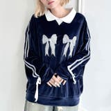 サイドラインリボンベロアラガートップス | Outfitter lab | 詳細画像15 