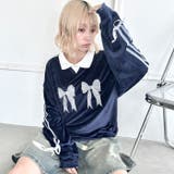 サイドラインリボンベロアラガートップス | Outfitter lab | 詳細画像18 